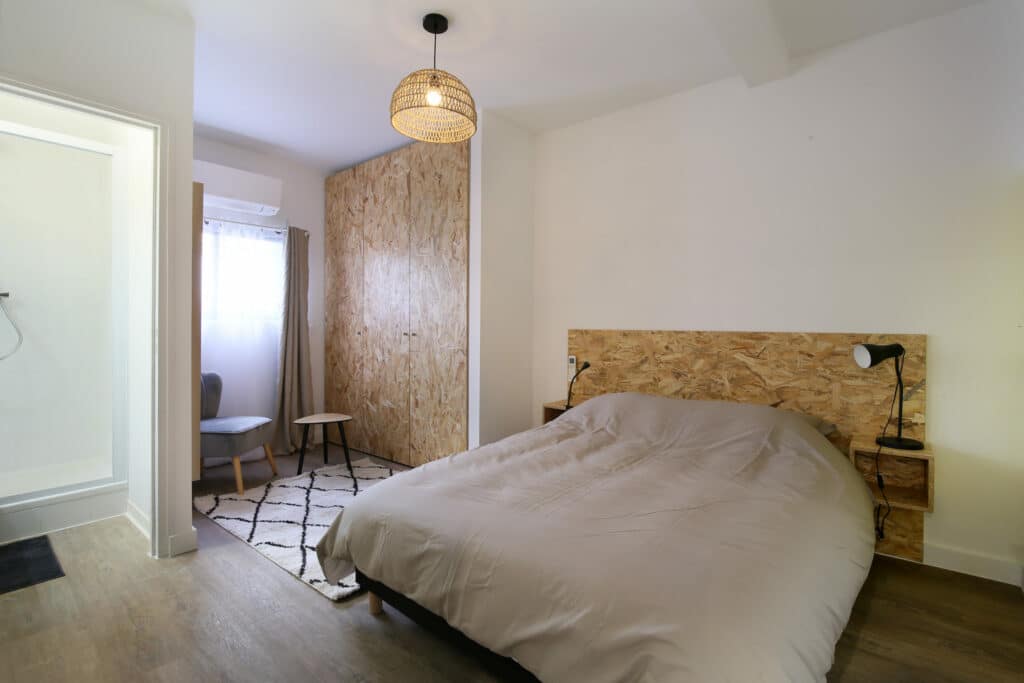 Chambre avec salle de bain dans colocation particulier