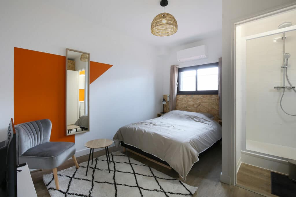 Salle de bain privée dans coliving saint simon toulouse