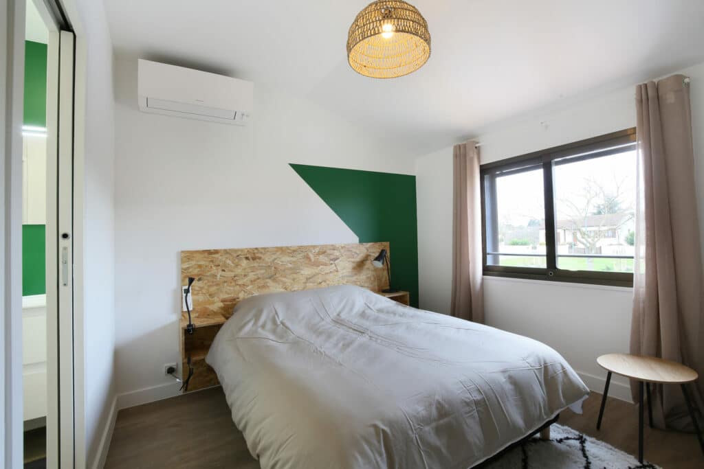 Chambre double salle de bain privée en colocation dans coliving toulouse